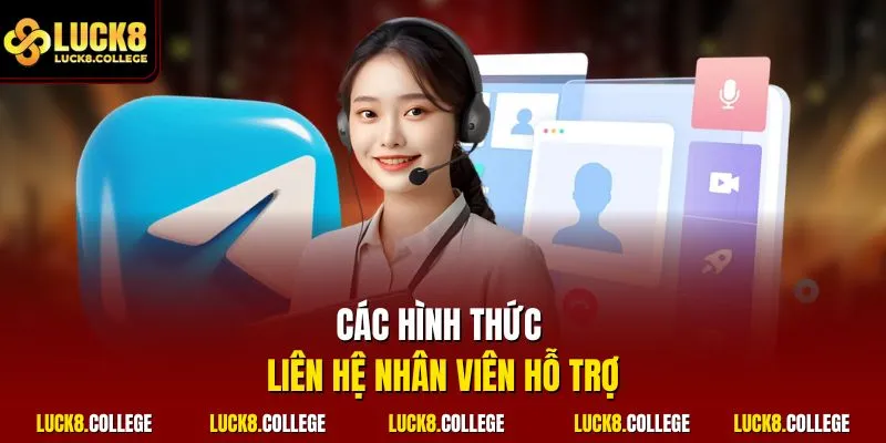 Các hình thức liên hệ nhân viên hỗ trợ